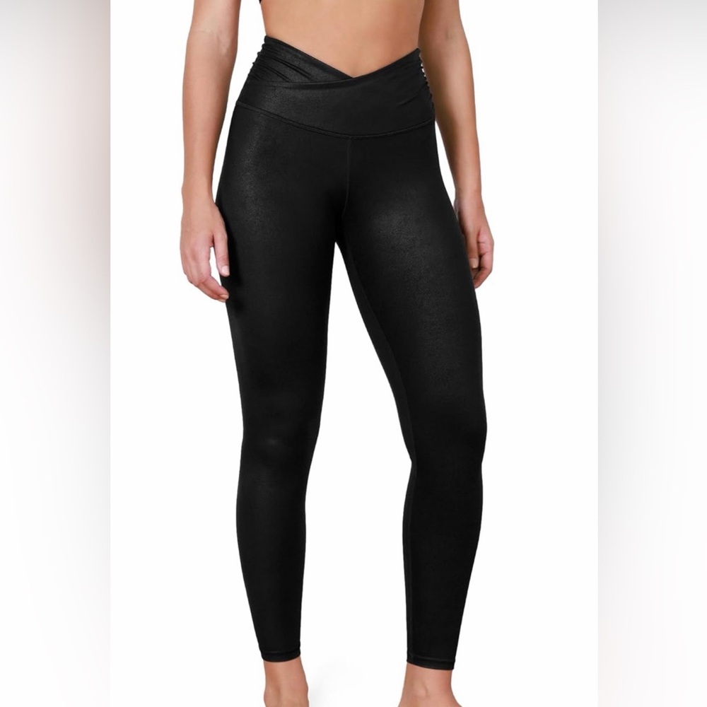 Black V-Waist High-Rise Leggings